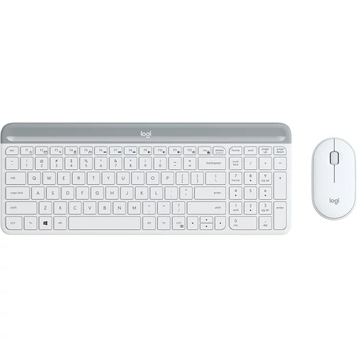 Logitech MK470 Slim Wireless Keyboard and Mouse Combo Off-white UK