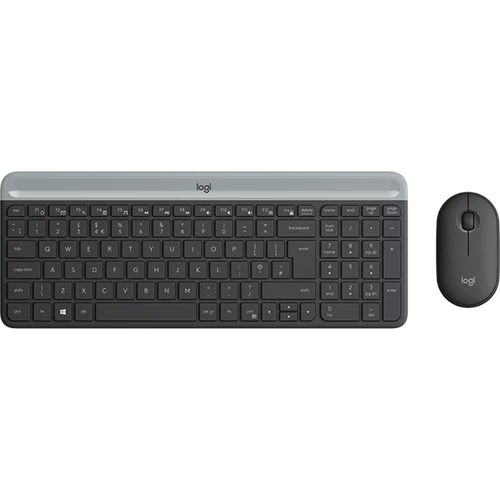 LOGITECH Billentyűzet + egér - MK470 Slim Vezeték Nélküli Combo, US