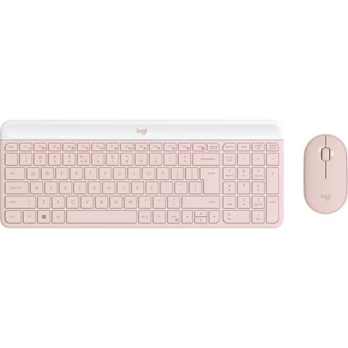 Logitech MK470 Slim Wireless Keyboard and Mouse Combo Rose US
