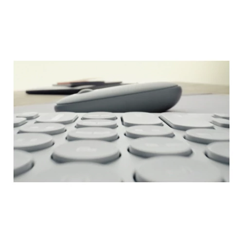 LOGITECH Billentyűzet - Pebble Keys 2 K380s Vezeték Nélküli & Bluetooth Rózsaszín, US Logitech