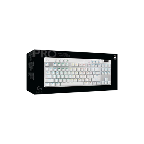 LOGITECH Billentyűzet - G Pro Lightspeed RGB Mechanikus Gaming Vezetékes TKL (Tactile) UK, Fehér Logitech