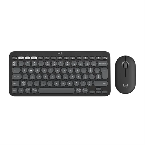 LOGITECH Billentyűzet + egér - Pebble 2 Vezeték Nélküli Combo Grafitszürke, US Logitech