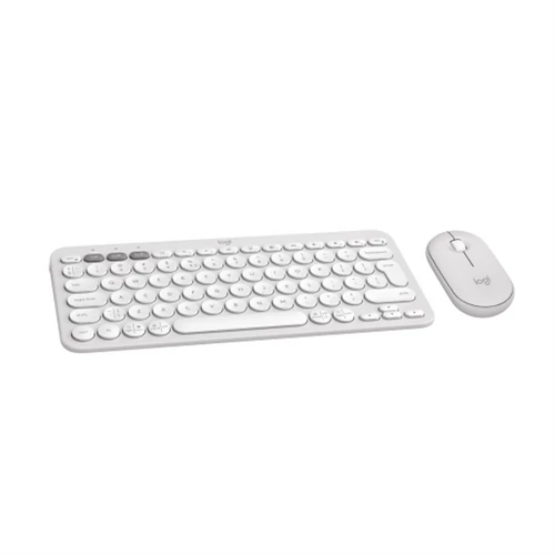 LOGITECH Billentyűzet + egér - Pebble 2 Vezeték Nélküli Combo Piszkosfehér, US Logitech