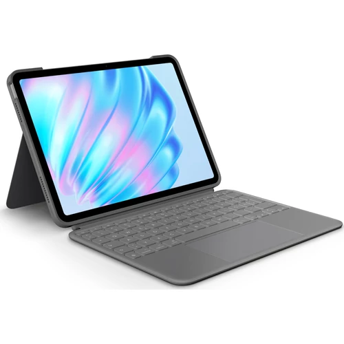 Hozzon ki többet iPad készülékéből<br>Emelje ki a szenvedélyét bárhonnan. Ismerje meg a billentyűzettokot, amely teljesen új szintre emeli a sokoldalúságot és a védelmet. A többféle használati mód lehetővé teszi, hogy egyszerűen gépelhessen, megteki