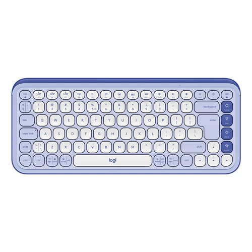 Logitech Pop Icon Wireless Keyboard Lilac/Off White US