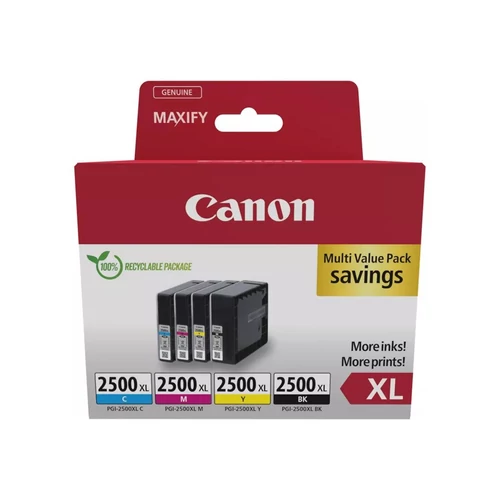 Canon PGI-2500XL Tintapatron Multipack 1x70,9 ml + 3x19,3 ml Canon