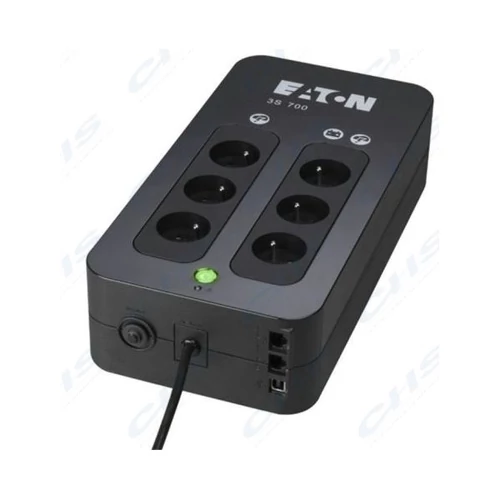EATON UPS 3S (3 + 3 Schuko) 700VA (420 W) OFFLINE szünetmentes tápegység, torony - USB interfész felügyeleti szoftverrel Eaton