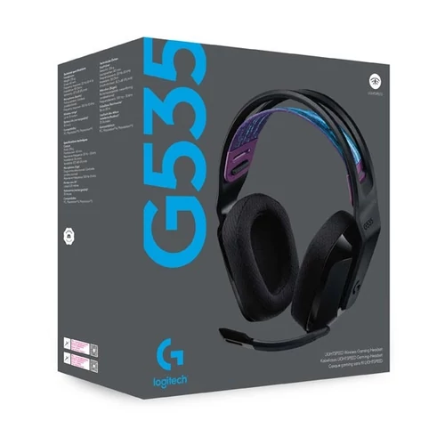 LOGITECH Fejhallgató 2.0 - G535 Lightspeed Vezeték Nélküli Gaming Mikrofonos , Fekete-mintás Logitech