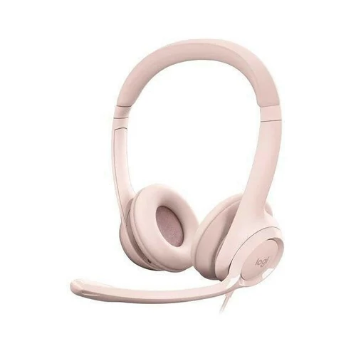 Logitech logitech fejhallgató 2.0 - h390 usb mikrofonos, rózsaszín