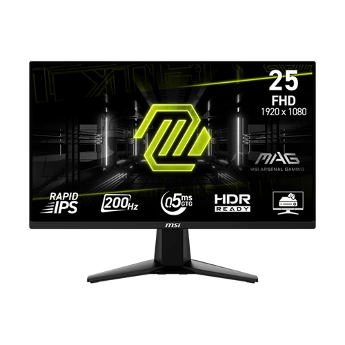 MSI Monitor GAMING MAG 255F E20 24,5" FHD Rapid IPS 1920x1080, 16:9, 200Hz, 1000:1, 0,5ms, 2x HDMI, DP, Black MSI DT