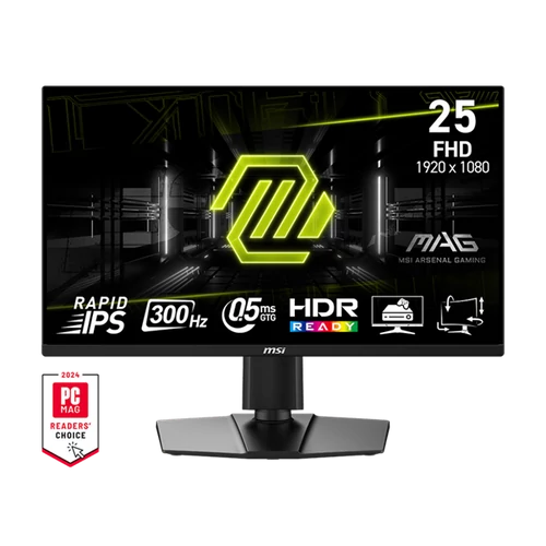 MSI Monitor GAMING MAG 255PXF 24,5" FHD Rapid IPS 1920x1080, 16:9, 300Hz, 1000:1, 0,5ms, 2x HDMI, DP, Pivot, Black MSI DT