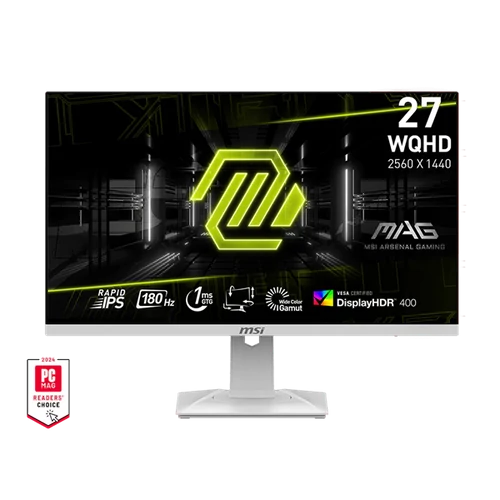 MSI Monitor GAMING MAG 274QRFW Rapid IPS 27" WQHD 2560x1440, 1000:1 CR, 300cd / m2, 1ms, 180Hz, DP, 2x HDMI, White MSI DT