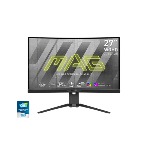 MSI Monitor GAMING MAG 275CQRXF Ívelt 27" WQHD 2560x1440 240Hz Rapid VA 1000R, 2500:1 CR, 300nits, 1ms, 2x HDMI,DP,USB-C MSI DT