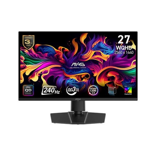 MSI Monitor GAMING MAG 271QP QD-OLED X24 26,5" WQHD 2560x1440 16:9 240Hz 0,03ms 2x HDMI, DP, Black MSI DT