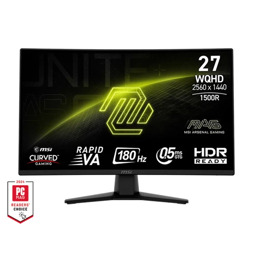 MSI Monitor GAMING MAG 274CQF 27" Rapid VA WQHD 2560x1440 16:9 5000:1 180Hz 0,5ms 2x HDMI, DP, Black MSI DT