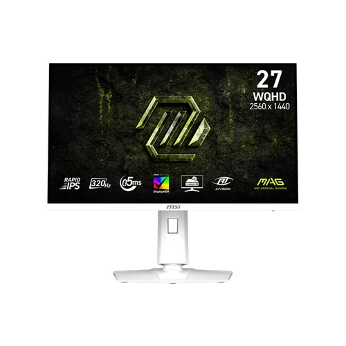 MSI Monitor GAMING MAG 274QRFW X32 Rapid IPS 27" WQHD 2560x1440, 1000:1 CR, 300cd / m2, 0,5ms, 320Hz, DP, 2x HDMI, White MSI DT