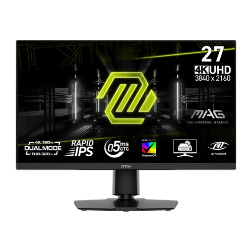 MSI Monitor GAMING MAG 272URDF E16 RapidIPS 27" UHD 3840x2160, 1000:1 CR, 400cd / m2, 0,5ms, 320 / 160Hz, DP, 2x HDMI, USB-C MSI DT