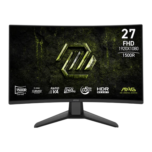 MSI Monitor GAMING MAG 274CF X24 27" Rapid VA FHD 1920x1080 16:9, 4000:1, 240Hz 2x HDMI, DP, Black MSI DT