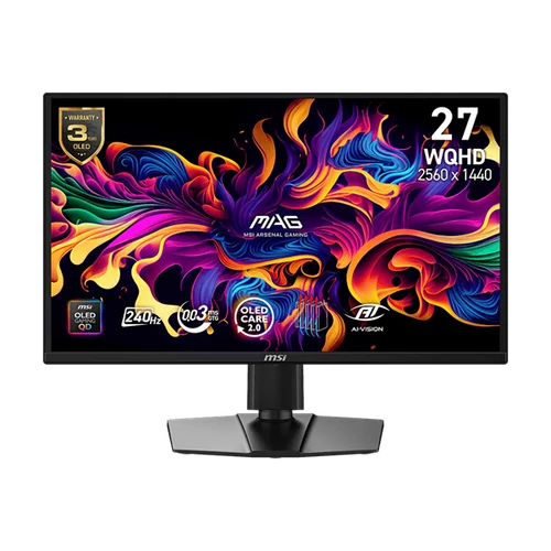 MSI Monitor GAMING MAG 272QP QD-OLED X24 26,5" WQHD 2560x1440, 240Hz, 150000:1 CR, 0,03ms, 2x HDMI, DP MSI DT