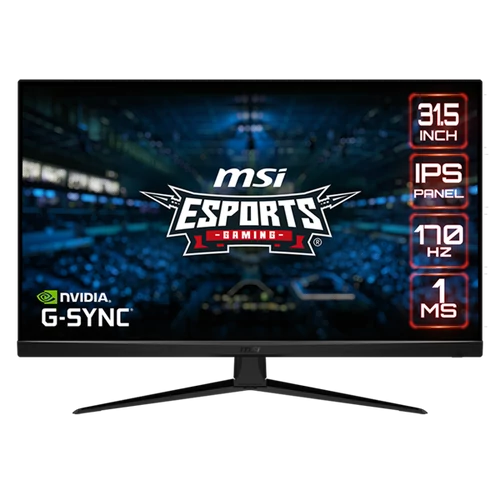 MSI Monitor GAMING G321Q LED 31,5" WQHD 2560x1440, IPS, 16:9, 1200:1 CR, 300cd / m2, 1ms, 170Hz, DP, HDMI, Black MSI DT