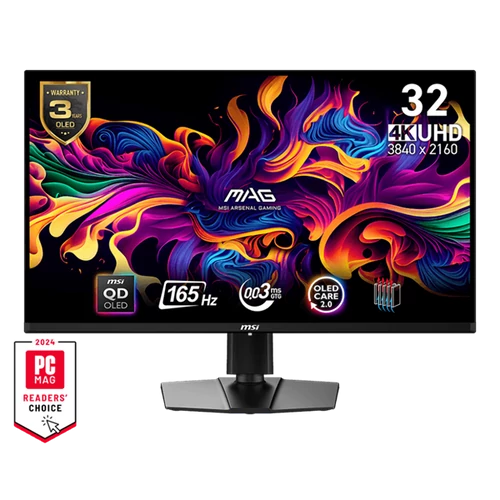 MSI Monitor GAMING MAG 321UP QD-OLED 31,5" UHD 3840x2160, 16:9, 165Hz,1500000:1, 0,03ms, 2x HDMI, DP, USB-C, Black MSI DT