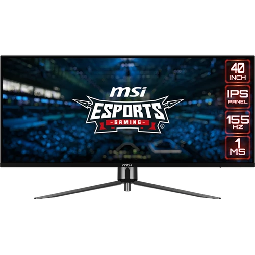 MSI Monitor GAMING MAG401QR 40" WQHD, 3440x1440, 155Hz IPS 21:9, 1000:1 CR, 400cd / m2, 1 ms, 2x HDMI, DP, USB-C, Black MSI DT