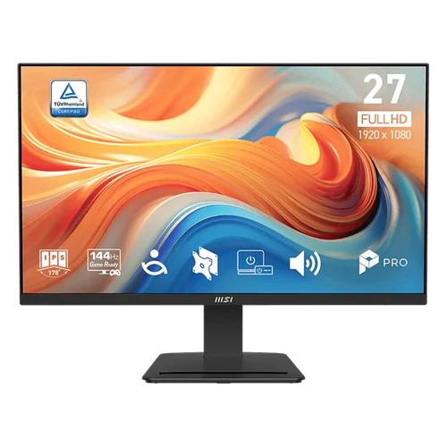 MSI Monitor Business PRO MP273 E14A 27" FHD 1920x1080, IPS 16:9 144Hz, 4ms, 1000:1, HDMI, DP, VGA, Black MSI DT