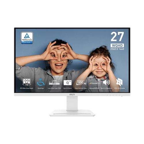 MSI Monitor Business PRO MP273QW E2 27" WQHD 2560x1440 IPS, 100Hz, 1300:1, 1ms, 2x HDMI, DP, White MSI DT