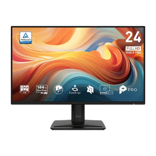 MSI Monitor Business PRO MP242 E14A 23,8" FHD 1920x1080, IPS, 16:9, 144Hz, 1500:1, 1ms, DP, HDMI, VGA, Black MSI DT