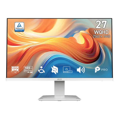 MSI Monitor Business PRO MP273QW E14 27" WQHD 2560x1440 IPS, 144Hz, 1300:1, 1ms, 2x HDMI, DP, White MSI DT