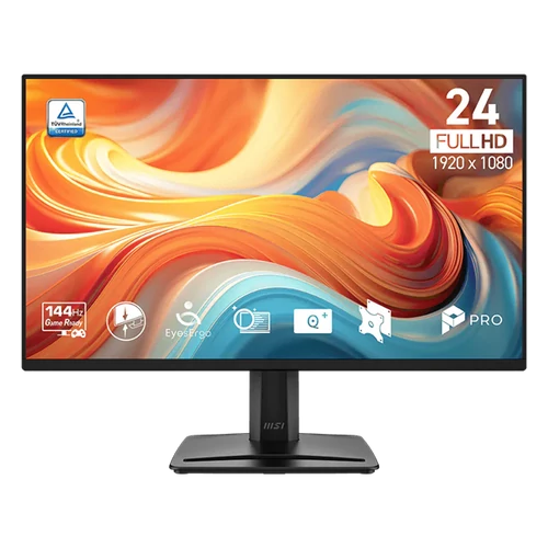 MSI Monitor Business PRO MP245 E14VL 23,8" FHD 1920x1080, VA, 16:9, 144Hz, 4000:1, 1ms, HDMI, VGA, Black MSI DT