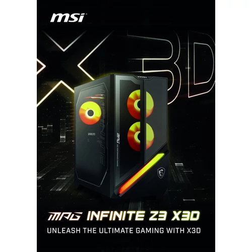MSI MPG Infinite Z3 X3D - R7 7800X3D, RTX 5070 Ti 16GB, 32GB DDR5, 1TB PCIe, Win