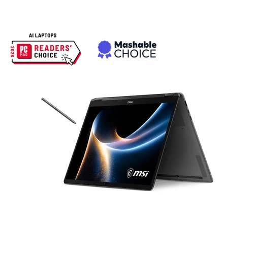 MSI Business NB Prestige 14 Flip AI+ D3MTG-232, 14" FHD+ OLED, Ultra 9 386H, 32GB, 2TB, W11H, Platinum Grey MSI
