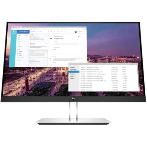 HP Monitor EliteDisplay E23 G4 23" AG IPS 1920x1080, 16:9, 1000:1, 250cd, 5ms, VGA, HDMI, DisplayPort, fekete