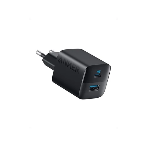 ANKER Hálózati Töltő, 323, 33W, USB-C, USB-A, EU, fekete -  A2331G11 Anker