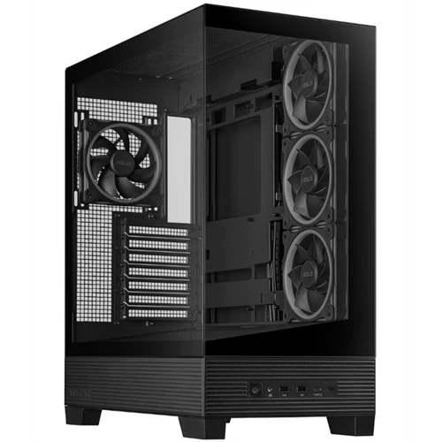 ASUS Ház A31 Plus, Tápegység nélkül, Fekete, Üvegfalú ASUS PER