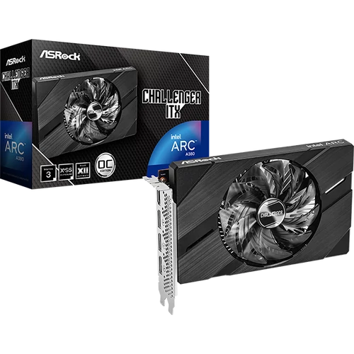 ASROCK Videokártya PCI-Ex16x INTEL ARC A380 CHALLENGER ITX 6GB DDR6 OC ASROCK