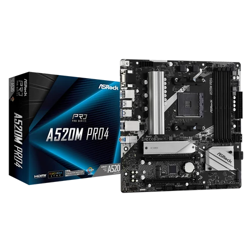 ASRock sAM4 A520M PRO4 alaplap