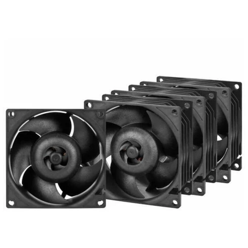 ARCTIC COOLING Szerverhűtő Ventilátor S8038-7K Fekete, 8cm (4-PACK) ARTIC Cooling
