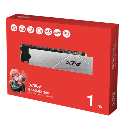 ADATA SSD M.2 2280 NVMe Gen4x4 1TB GAMMIX S60 ADATA