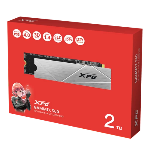 ADATA SSD M.2 2280 NVMe Gen4x4 2TB GAMMIX S60 ADATA