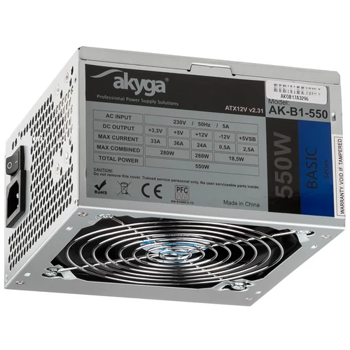 Akyga Basic 550W 12CM OEM tápegység