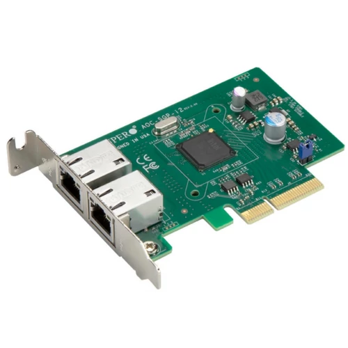 Supermicro Std LP 2-port GbE RJ45, Intel i350