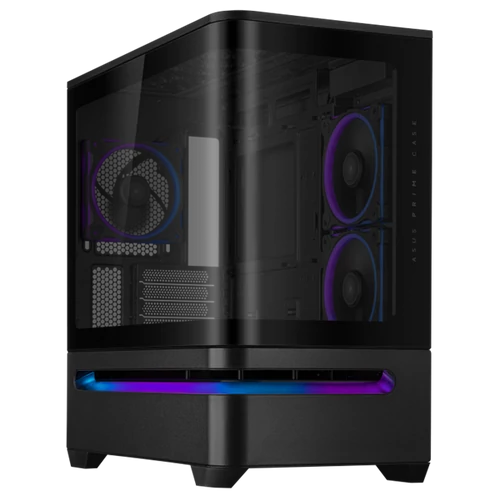 ASUS Ház Prime AP202, Tápegység nélkül, Fekete, Üvegfalú ASUS PER