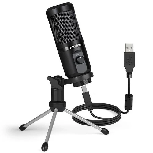 MAONO Asztali Mikrofon AU-PM461TR, USB Gaming Microphone with Mic Gain