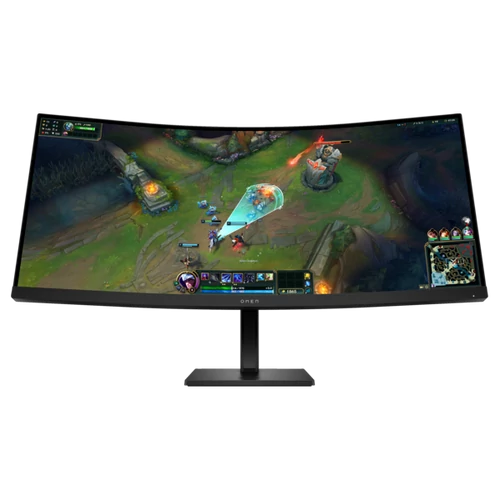 OMEN by HP 34" Ívelt Gaming monitor 34c G2 WQHD Matt 3440x1440 180Hz 400cd, 21:9, 4000:1, 1 ms, DisplayPort, HDMI HP CPS ATTACH