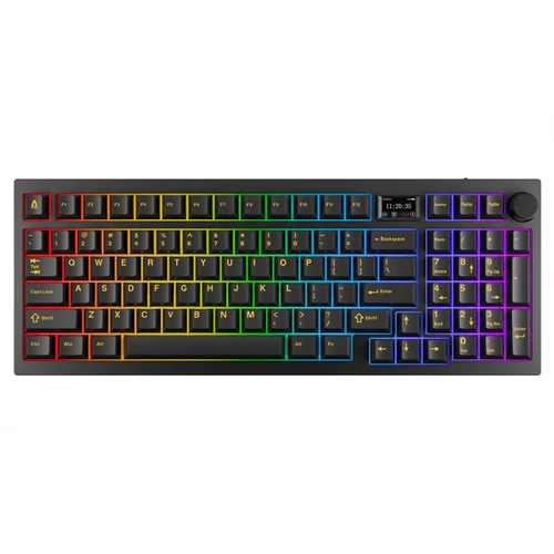 AVAX Vezetékes / Vezeték Nélküli Billentyűzet GM03 PRO USB, Fekete, Mechanikus, Red Switch, HUN AVAX