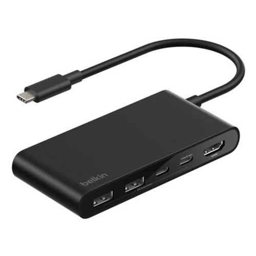 CONNECT 5-IN-1 USB-C HUB WITH DUAL USB-C PORTS BLACK