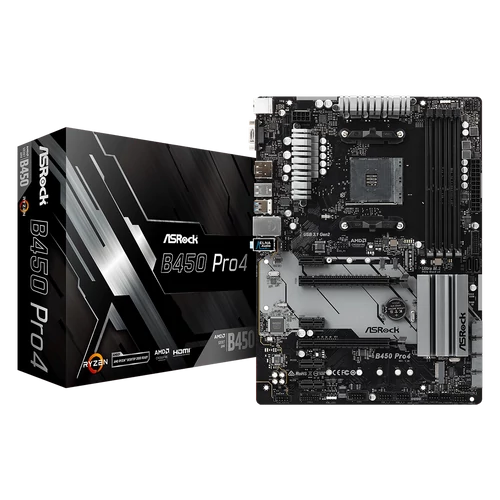 ASRock sAM4 B450 PRO4 R2.0 alaplap