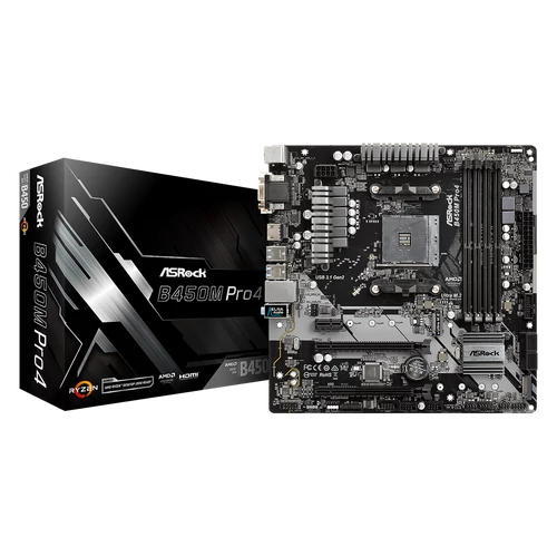 ASRock sAM4 B450M PRO4 R2.0 alaplap